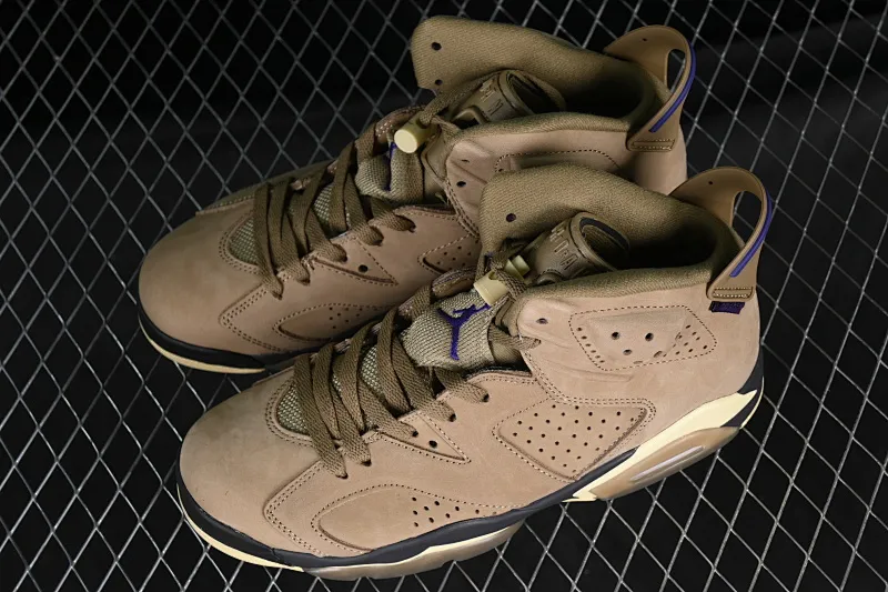 All categories Air Jordan Jordan series basketball shoes Air Jordan 6 Air Jordan 6 Gore-Tex "Brown Kelp" AJ6 Joe 6 Workwear Green FD1643-300